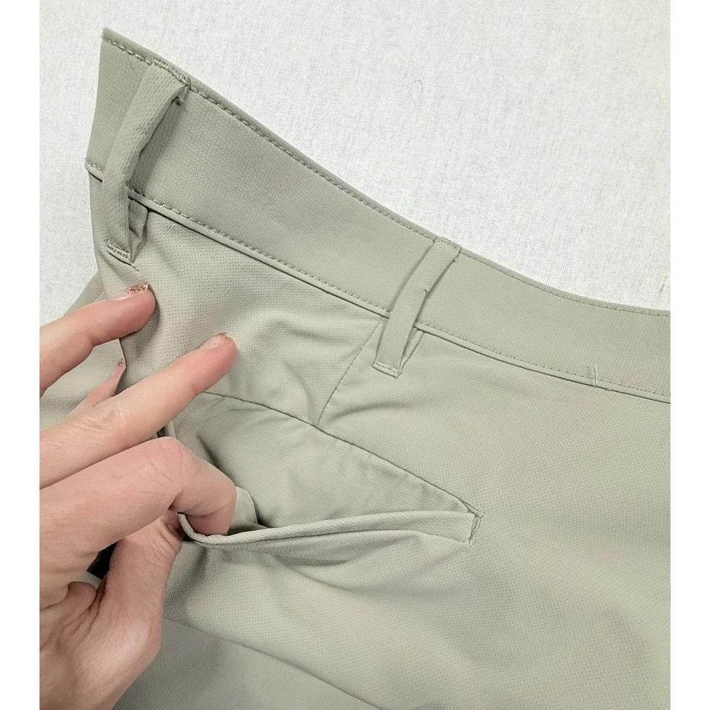 Banana Republic City Pants Men 40x34 (38x32) Tan‎ Slim Fit Performance Preppy